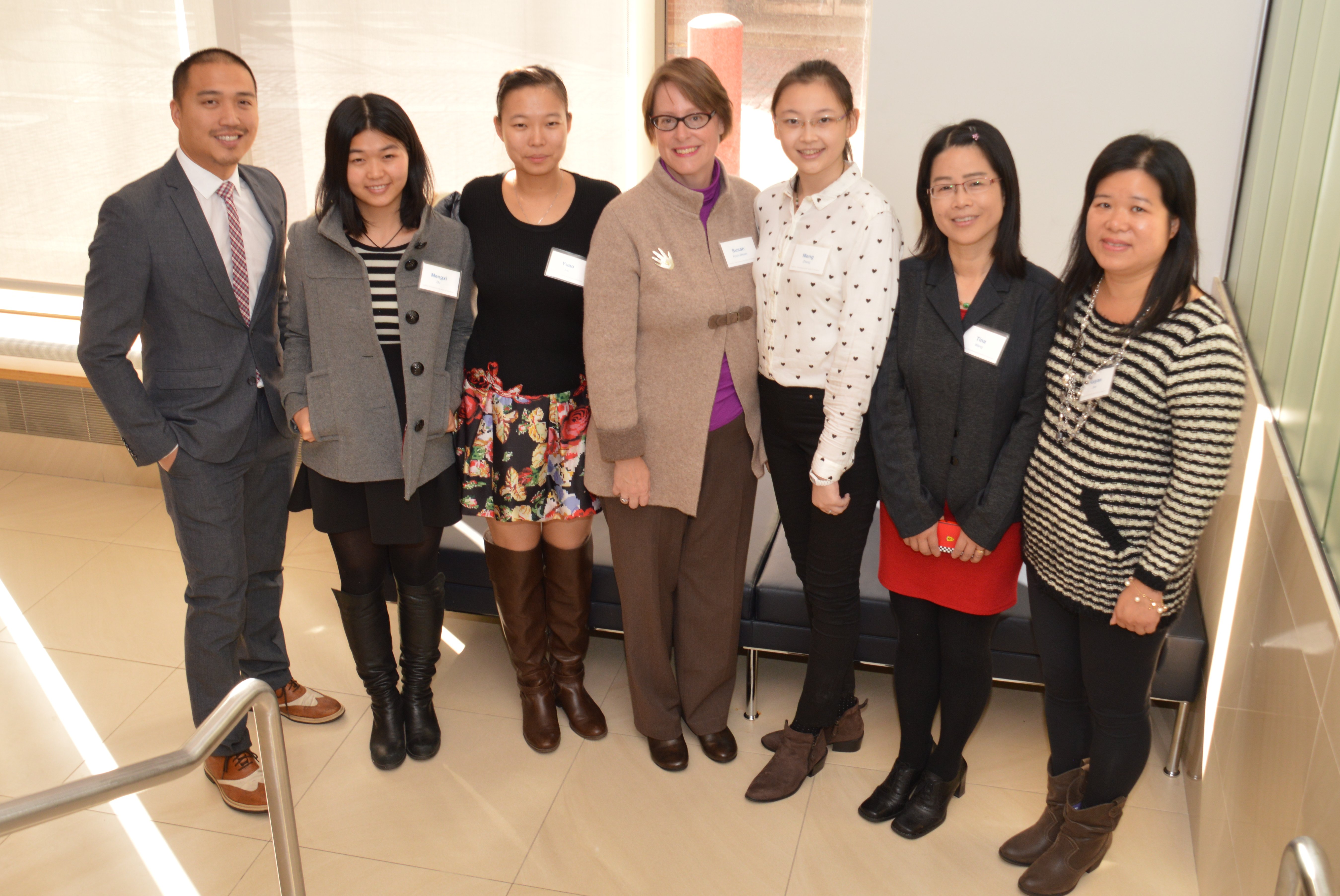 Giles Li of Boston Chinatown Neighborhood Center, Susan Koch-Weser of Tufts University School of Medicine, and the Chinatown interviewer team
