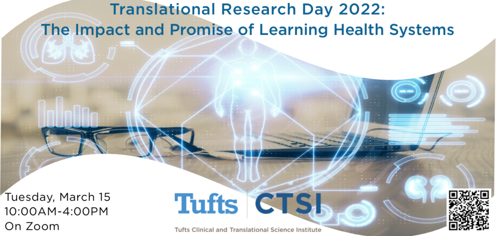 Banner displaying the title, date, and time of Translational Research Day 2022